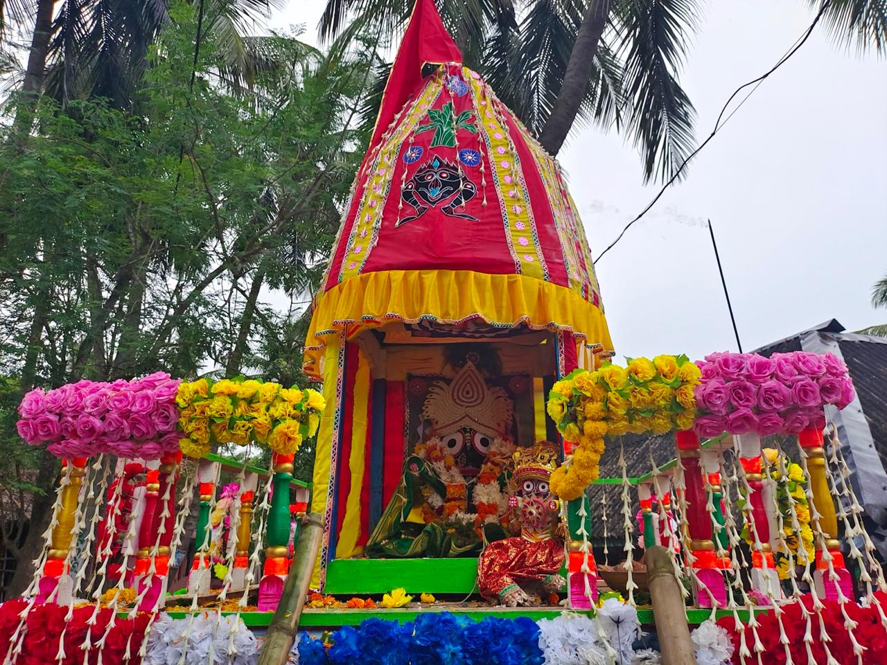 Chariot decorated for Ratha Yatra